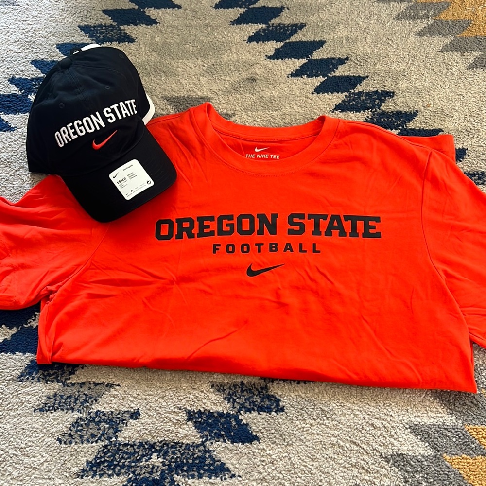 Oregon State Football T-Shirt and Baseball Hat